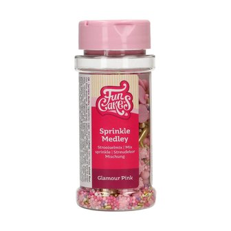 FunCakes Sprinkle Medley Glamour Pink 65g