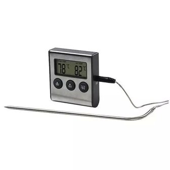 Thermom&egrave;tre &agrave; Frire &amp; Minuterie Num&eacute;rique 0 - 300 C