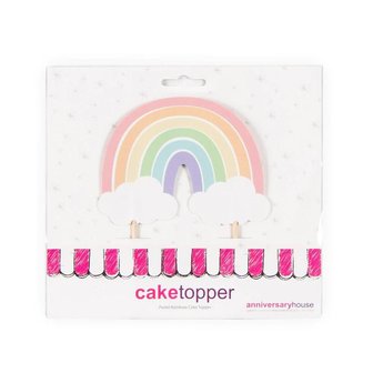 AH Pastel Rainbow Cake Topper