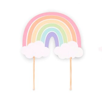 AH Pastel Rainbow Cake Topper