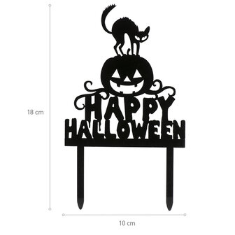 Dekora Cake Topper Happy Halloween 18x10cm