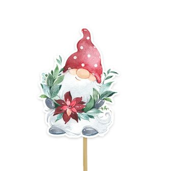 AH Christmas Gonk Cupcake Toppers pk/12