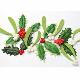 Katy Sue Mould Holly &amp; Mistletoe by Nicholas Lodge