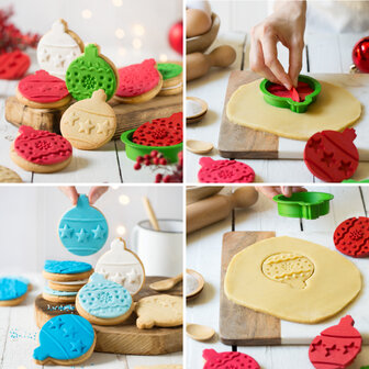 Decora Kerstbal Uitsteker en Embosser Set/3