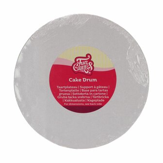 FunCakes Cake Drum Rond &Oslash; 20 cm Wit