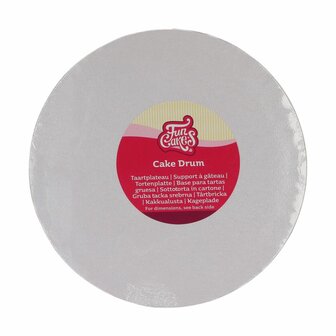 FunCakes Cake Drum Rond &Oslash; 22,5cm Wit