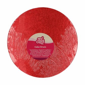 FunCakes Cake Drum Rond &Oslash; 25 cm Rood