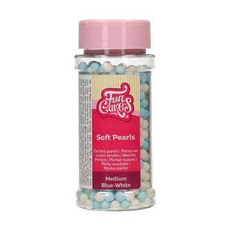 FunCakes Soft Pearl Blue &amp; White 60g 