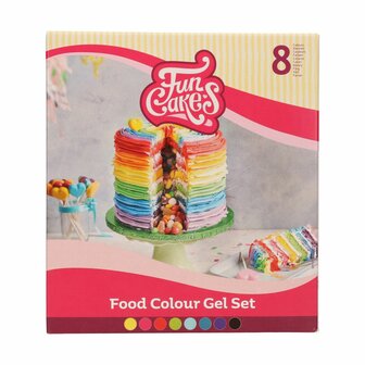 FunCakes Edible FunColours Gel Set/8