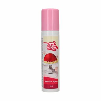 FunCakes Eetbare Metallic Spray Rood 100ml