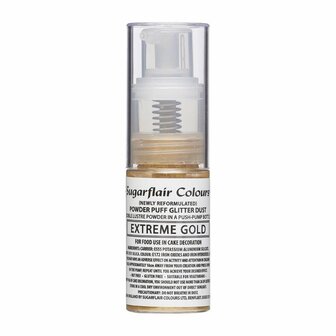 Sugarflair Pump Spray Glitter Dust -Extreme Gold-