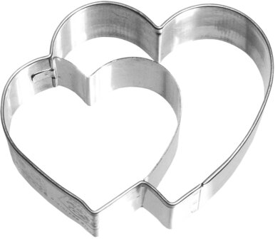 Birkmann Double Heart cookie cutter 6,5cm on Giftcard