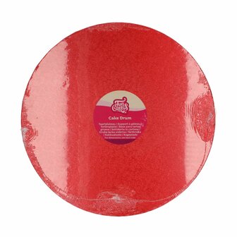 FunCakes Cake Drum Rond &Oslash; 35,5 cm Rood