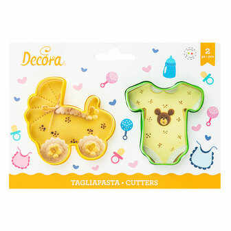 Decora Baby&#039;s Body and Pram Cookie Cutter Set/2