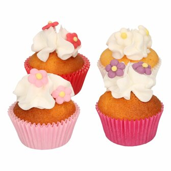  FunCakes Suikerdecoratie Bloemenmix Paars Set/24