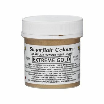 Sugarflair Pump Spray Glitter Dust -Extreme Gold-