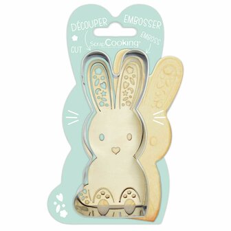 ScrapCooking Cookie Cutter &amp; Embosser Rabbit