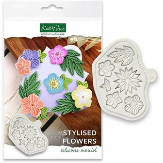 Katy Sue Mould Stylised Flowers