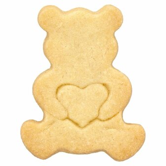 Birkmann Teddy Bear with Heart Cookie Cutter 6cm