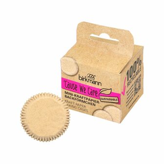 Birkmann &#039;Cause We Care Craft Mini Cupcake Baking Cases &Oslash; 4,5 cm