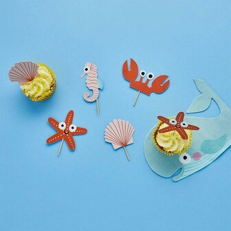 Hootyballoo Sea Friends Food Picks pk/12