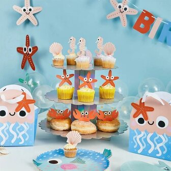 Hootyballoo Sea Friends Food Picks pk/12