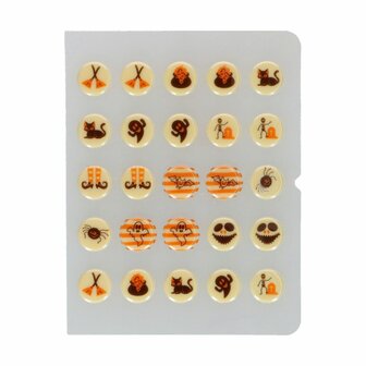 FunCakes Chocolade Decoraties Halloween &Oslash;2cm Set/25