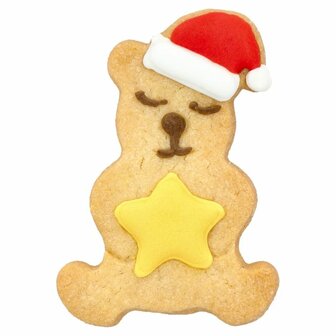 Birkmann Christmas Teddy Bear with Star Cookie Cutter 7cm