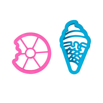 Decora Donut &amp; Ice Cream Cookie Cutters Set/2