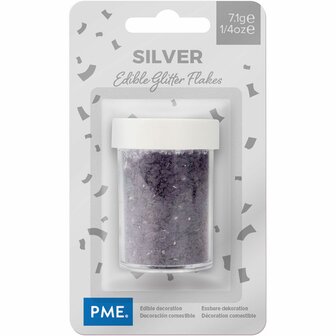 PME Eetbare Glitters Zilver 7.1g