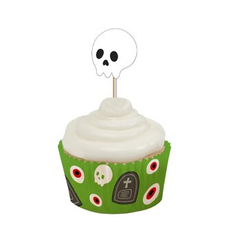 AH Halloween Frankenstein Cupcake  Set/28