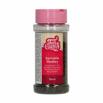 FunCakes Sprinkle Medley Black 65 g