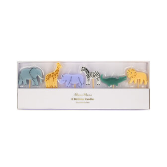 Meri Meri Jungle Animal Candles pk/6