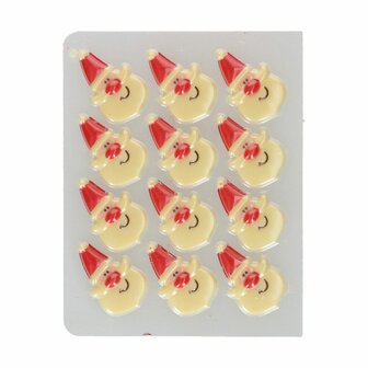 FunCakes Chocolade Decoraties Santa Set/12