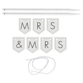 Ginger Ray Customisable Wedding Cake Topper Bunting