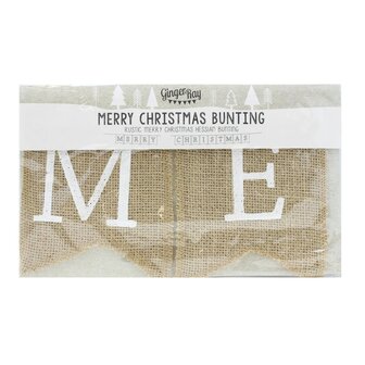 Ginger Ray Hessian Burlap Merry Christmas Bunting