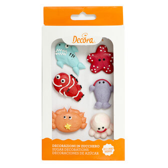 Decora Sugar Decorations Sea Animals 6st