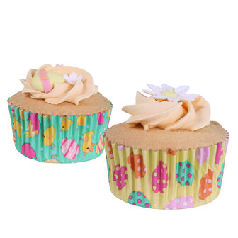 PME PaasCupcake Vormpjes met Folievoering - Paaskuikens, 60 stuks