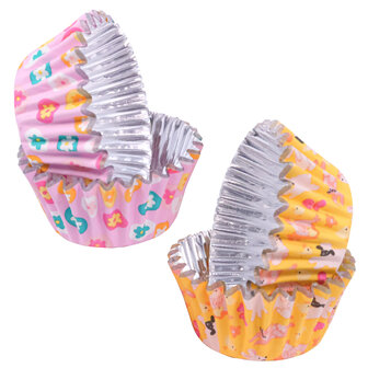 PME Paas Mini Cupcake Vormpjes met Folievoering - 60 stuks