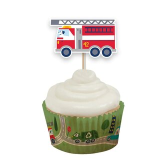 AH Transport Cupcake Toppers pk/12