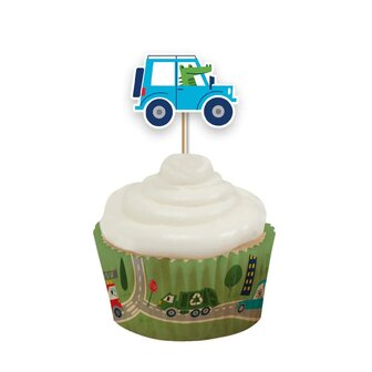 AH Transport Cupcake Toppers pk/12