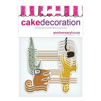 AH Safari Cupcake Toppers pk/12