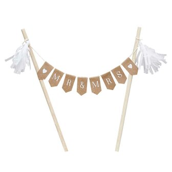 Ginger Ray Mr &amp; Mrs Cake Bunting 