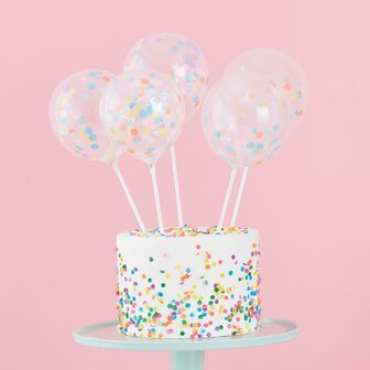 Ginger Ray Cake Topper Mini Confetti Balloons Kit