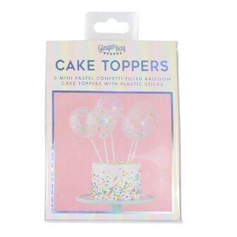 Ginger Ray Cake Topper Mini Confetti Balloons Kit