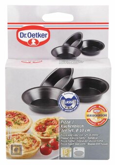 Dr. Oetker Pizza-/ cakevorm mini, set met 3 stuks