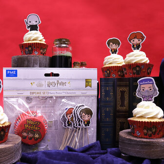 PME Harry Potter Cupcake vormpjes &amp; Topper Set /12
