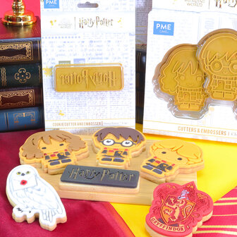 PME Harry Potter Koekjesvorm &amp; Reli&euml;fdrukker, Harry, Ron &amp; Hermione