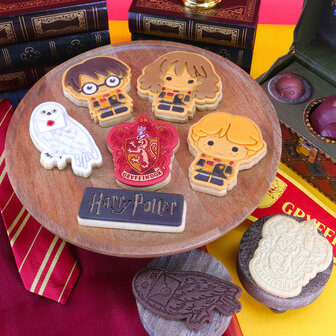 PME Harry Potter Koekjesvorm &amp; Reli&euml;fdrukker, Harry, Ron &amp; Hermione