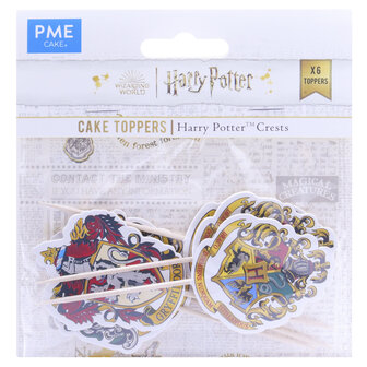 PME Harry Potter Taarttoppers, Hogwarts Wapenschilden 6st